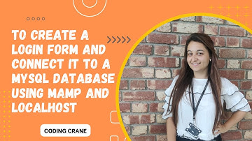 To create a login form and connect it to a MySQL database using MAMP/XAMPP and localhost in Python