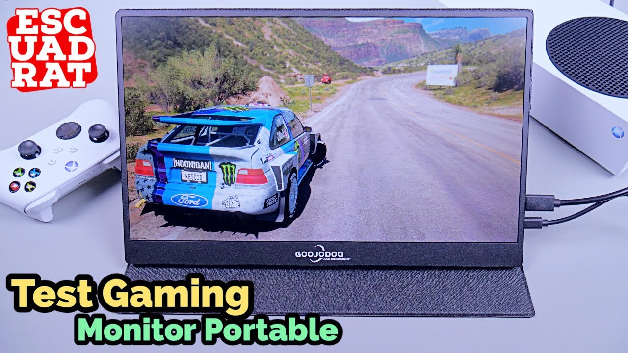 Test Gaming Monitor Portable GOOJODOQ Xbox Series S - YouTube