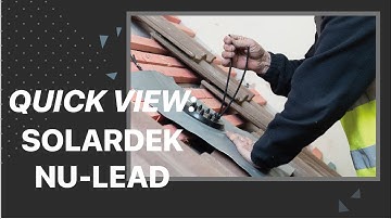 See how a Solardek Multicable DNLS10MB is Installed on a Tiled Roof - DEKS - Solar PV Cable Flashing