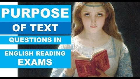 Purpose of Texts: L2 Functional Skills Reading Exam Practice