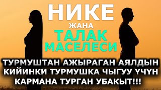 СӨЗСҮЗ КӨРҮҢҮЗ | НИКЕ жана ТАЛАК МАСЕЛЕСИ