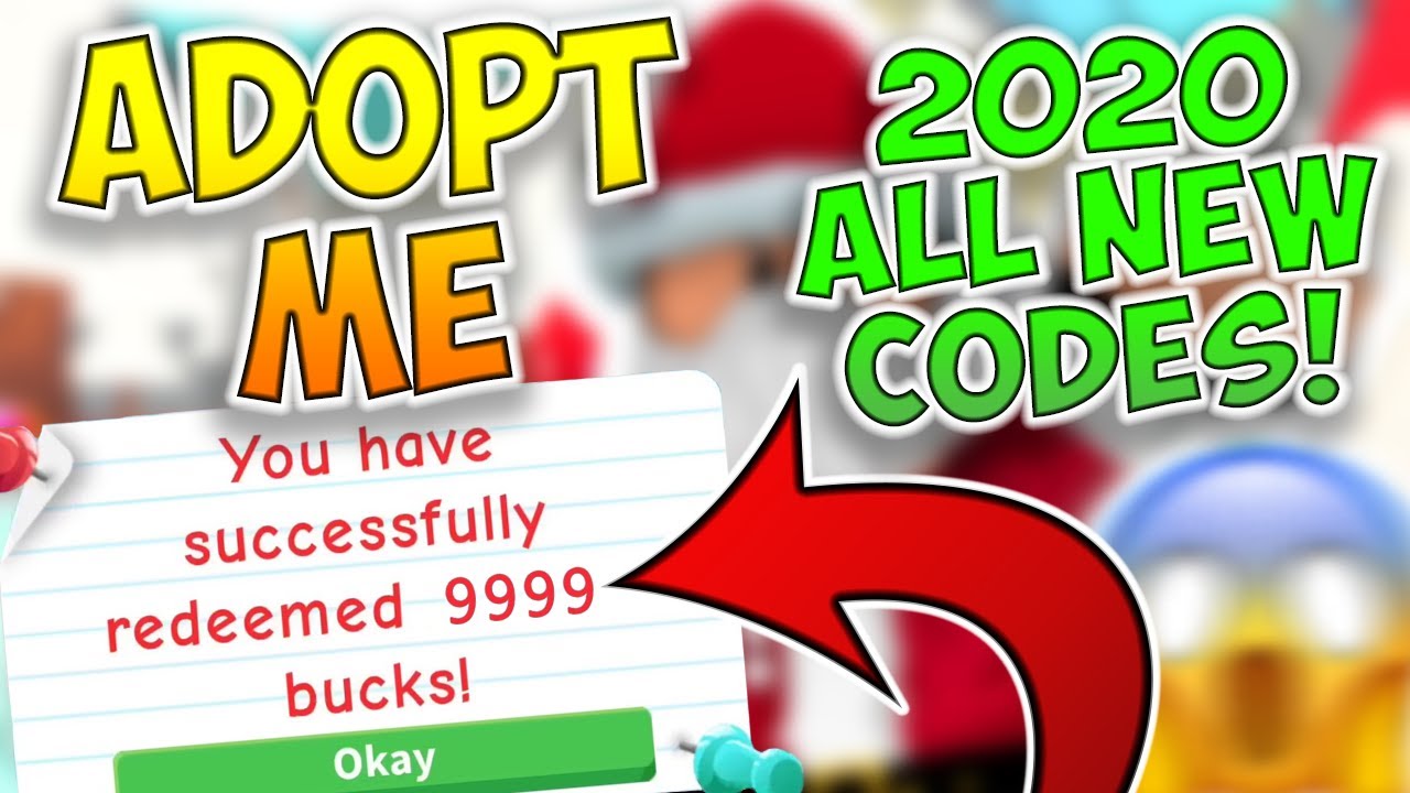 Adopt Me Codes 2020 Youtube - codes for roblox adopt me