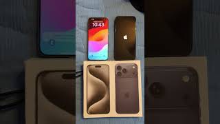 New iPhone 17 pro Max vs the iPhone 15 pro Max boot speed test #apple  #iphones #viralshorts
