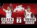 Trevor Bauer Faces Off Against Derek Dietrich for ROUND TWO of Live At-Bats