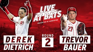 Trevor Bauer Faces Off Against Derek Dietrich for ROUND TWO of Live At-Bats