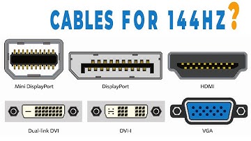 HDMI, DisplayPort, DVI, VGA:  Which Cable Do You Need For 144Hz?