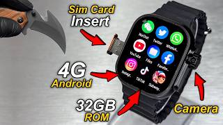 S10 Ultra (4) 4G Android SmartWatch With SimCard Insert & Camera⚡️3GB RAM + 32GB ROM + HotSpot⚡️