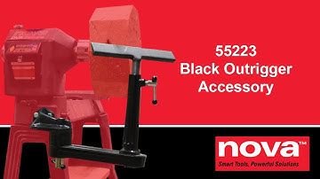 NOVA 55223 Black Outrigger Accessory for Woodturning Lathes