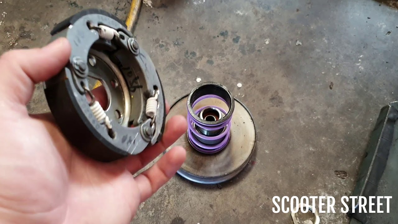 Changing / Installing Springs on Scooters - Aprilia SR50R (Piaggio Hiper2 motor) YouTube