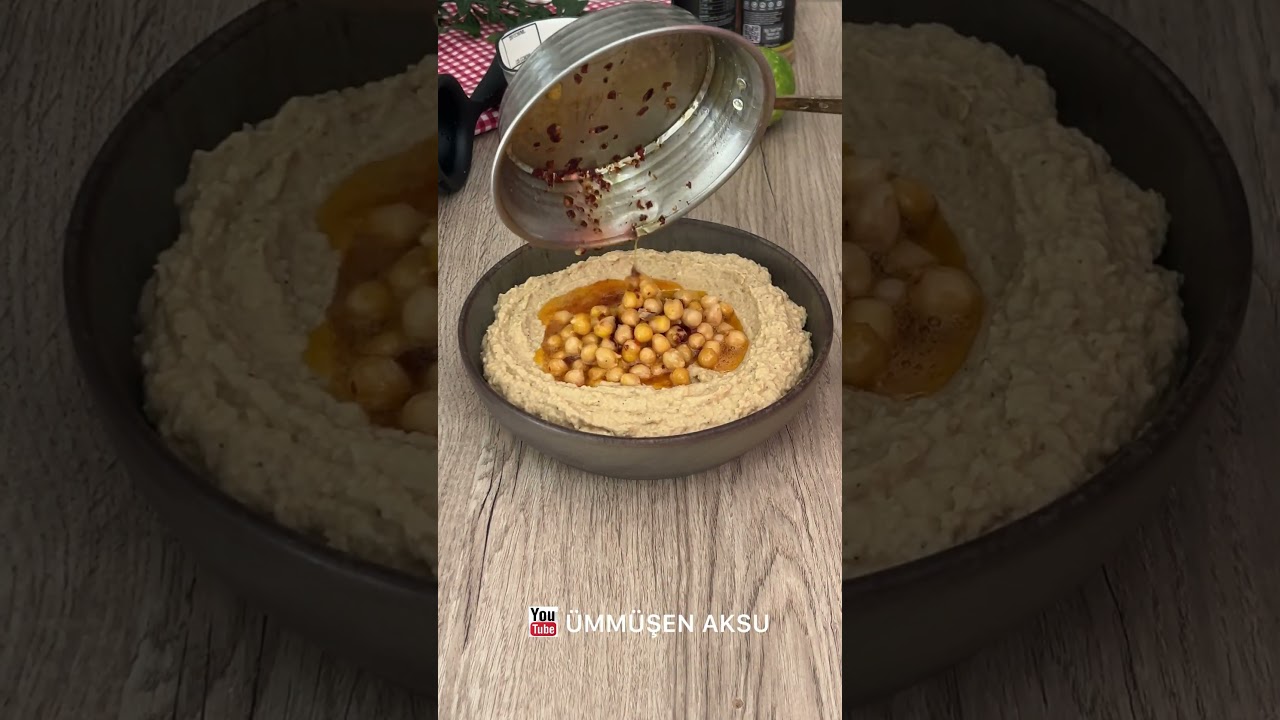 Köz patlıcanlı humus tarifi / humus nasıl yapılır  / mezeler / Hummus recipe with roasted eggplant