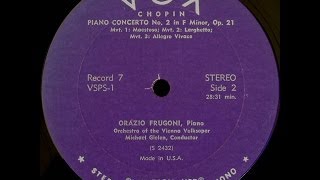 Chopin: Piano Concerto no. 2 (Orazio Frugoni / Michael Gielen - 1959)