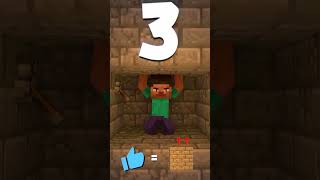 HELP Steve From Getting CRUSHED!!💥😨 #minecraft #shorts