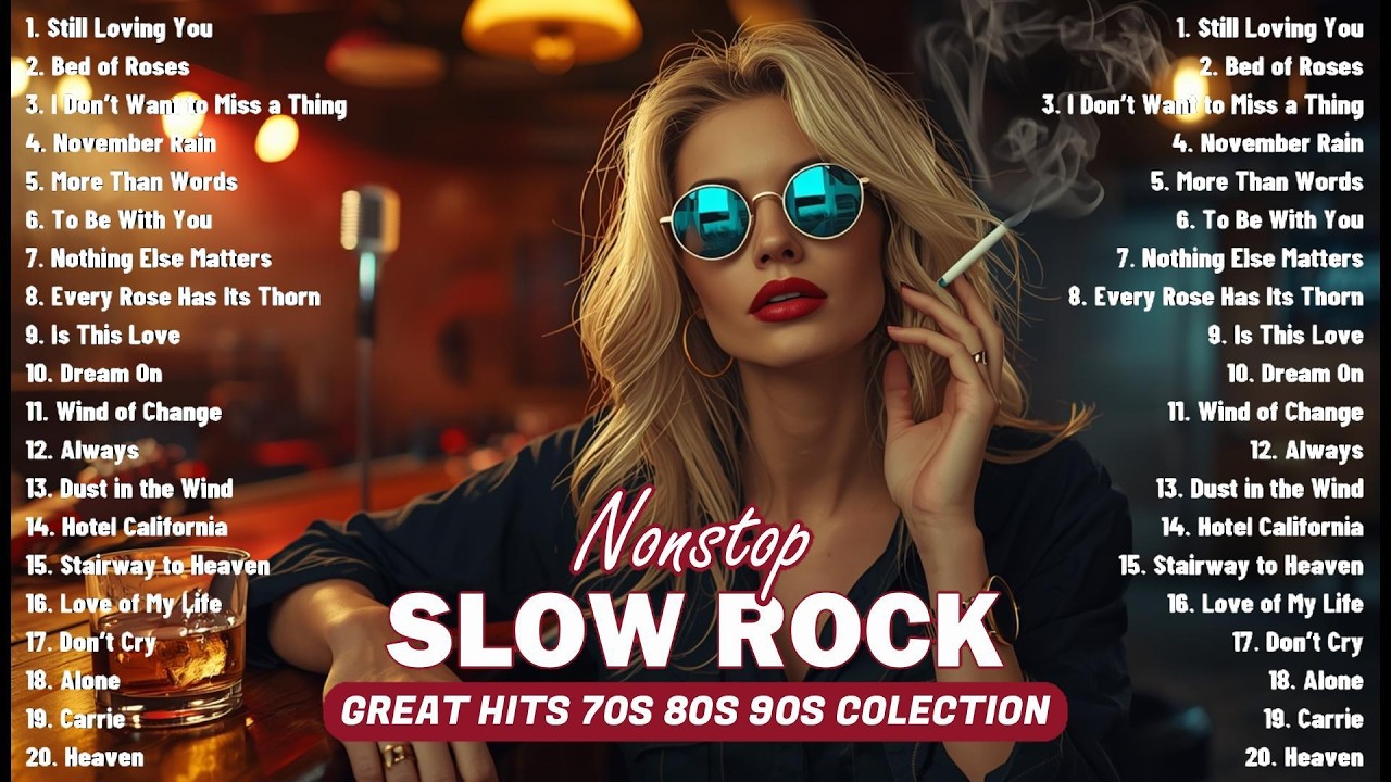 Greatest Slow Rock Ballads 70s 80s 90s 🤘 Scorpions, Aerosmith, Eagles, Bon Jovi & Led Zeppelin