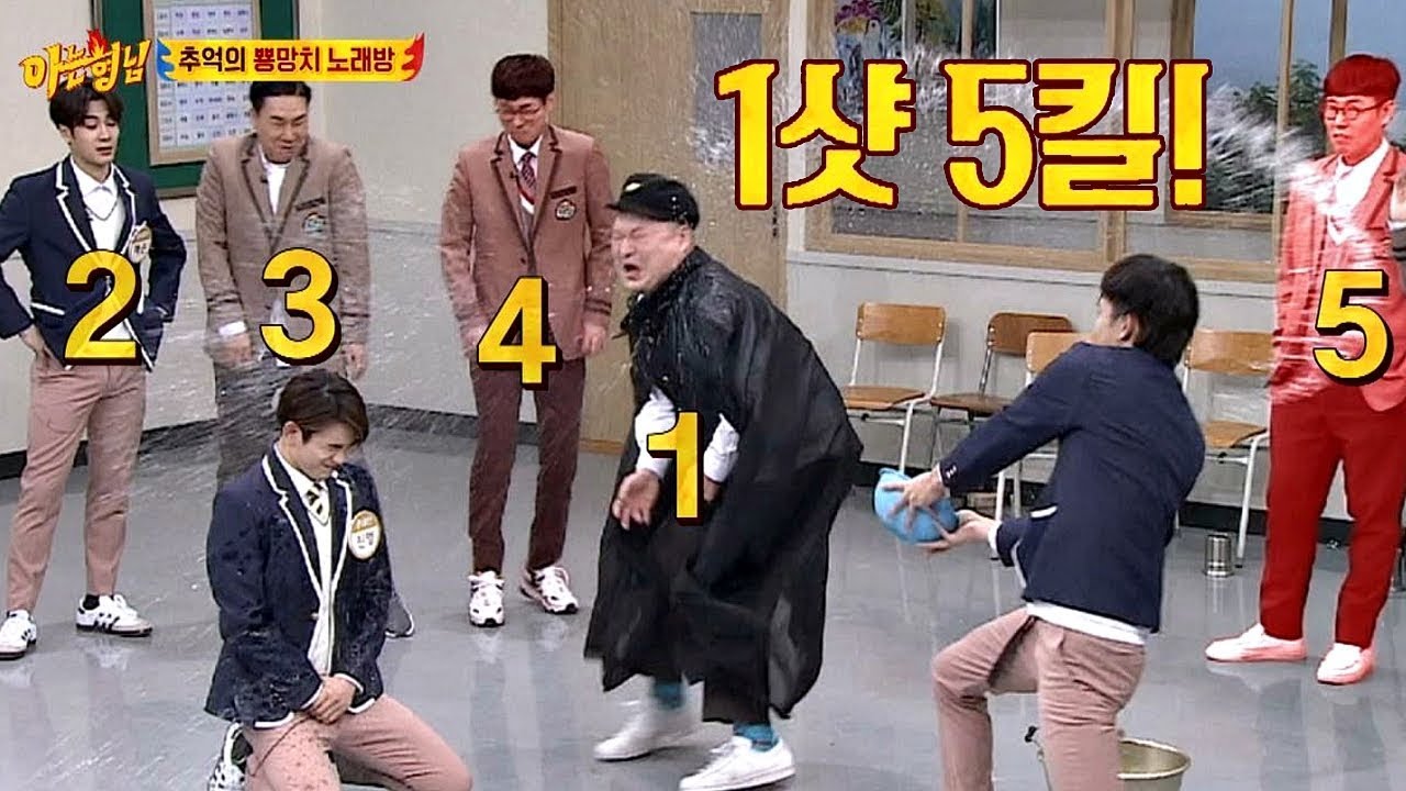 갓세븐(GOT7) JB, '물회오리슛' 고급 스킬로 1샷5킬 성공(!) 아는 형님(Knowing bros) 118회