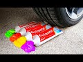 Crushing Crunchy & Soft Things by Car! Experiment Car vs Cola Different Fanta Candy Balloons toys