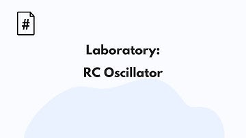 RC Oscillator Laboratory - Multisim