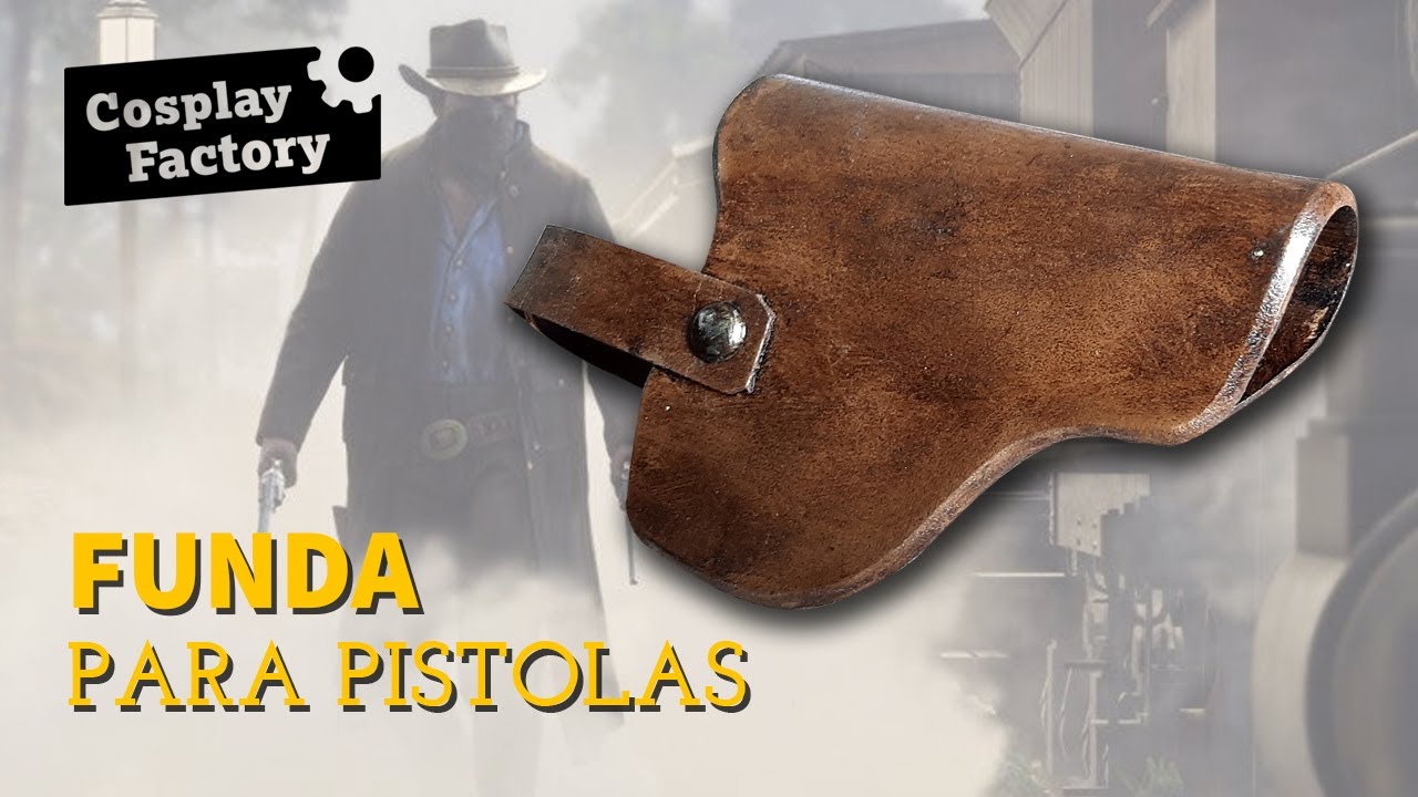 Cómo hacer una funda para un arma  How to make a holster for a gun  (Atrezzo) 