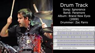 Ignorance (Paramore) • Drum Track