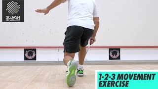 Squash tips: Movement drills with Thierry Lincou - 1-2-3 movement exercise