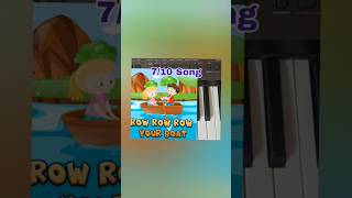 Row Row Row Your Boat Song Notes l  Song Notes 7 of 10 for Beginners #keyboardtutorials #piano #bgms