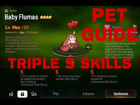 Epic Seven Triple S Pet Skill Guide