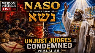 Wisdom Wednesdays LIVE | NASO (Numbers 5-6) & Psalm 58 — Unjust Judges Condemned