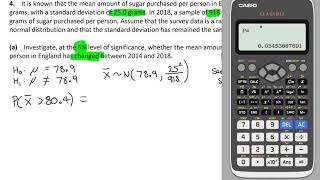 Normal and Binomial Test Solutions - Question 4