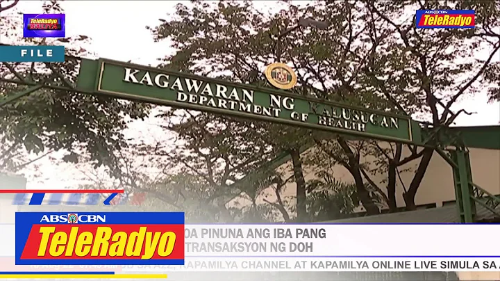 COA pinuna ang iba pang transaksyon ng DOH | TELERADYO BALITA (18 August 2022)