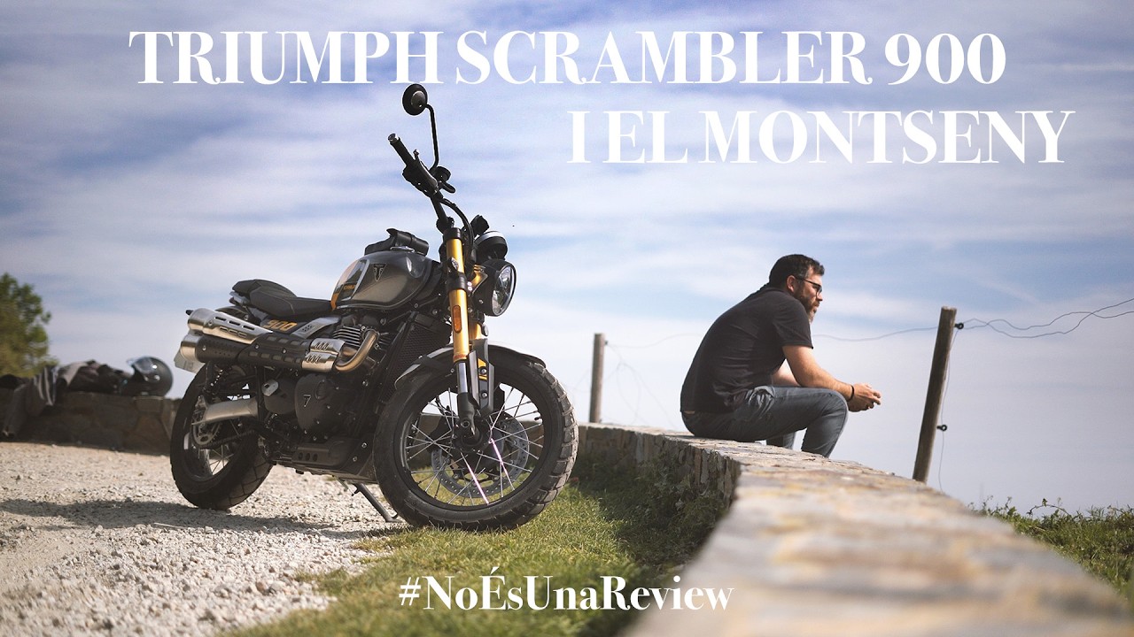 Triumph Scrambler + Montseny = EL MÓN, COM HAURIA DE SER.