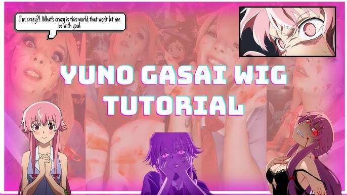 MI PRIMERA PELUCA LARGA ESTILIZADO Y PEINADO [Cosplay Yuno Gasai] //Mirai  Nikki// - YouTube