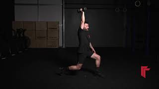 Single Arm Overhead Dumbbell Split Squat