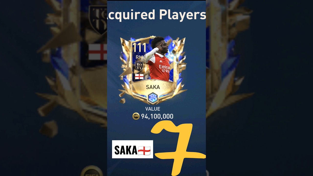 Purchased SAKA🏴󠁧󠁢󠁥󠁮󠁧󠁿 • FIFA MOBILE 23 • UTOTY😱 