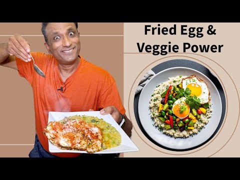 Chilli garlic masala, fried egg - ￼ A Perfect Balance: Fried Egg and Power House Vegetable Khichdi