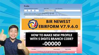 How to Install Offline eBIRForms Package v7.9.6.0 | Create New Profile with 5 digits branch code