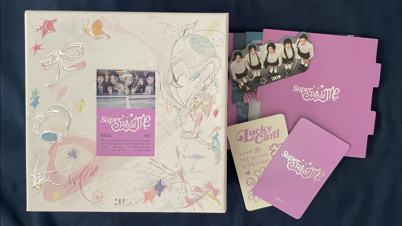 ASMR - Illit: Super Real Me (Whisper, Tapping, Page flipping) Relaxing Kpop Unboxing