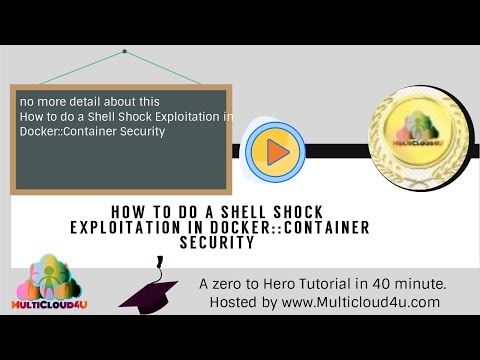How to do a Shell Shock Exploitation in Docker::Container Security