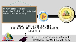How to do a Shell Shock Exploitation in Docker::Container Security