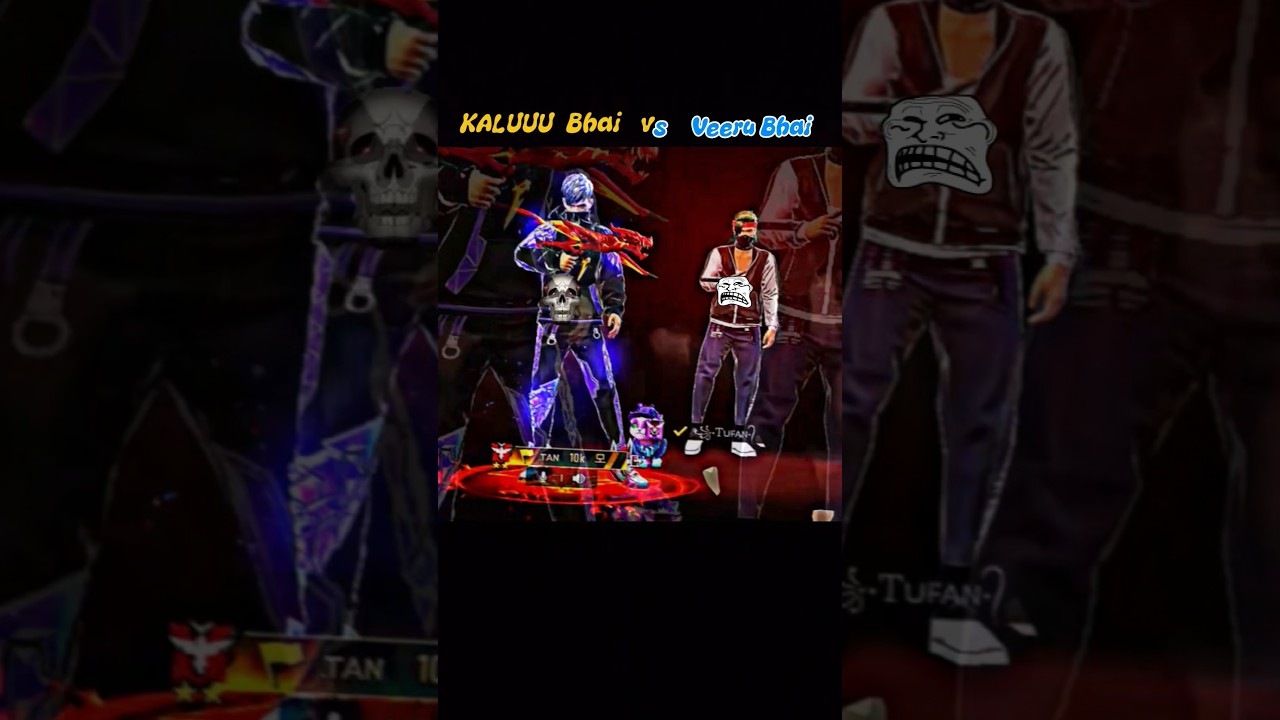 Kaluuu Bhai🤡 VS Veeru Bhai🗿 Wait For Last Reply 🫡☠️ #short​#shorts​#freefire​