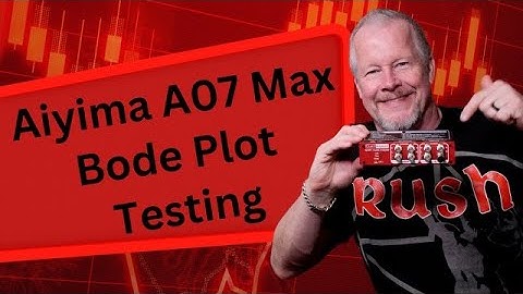Aiyima A07 Max Bode and THD testing with QuantAsylum QA403 by@KissAnalog