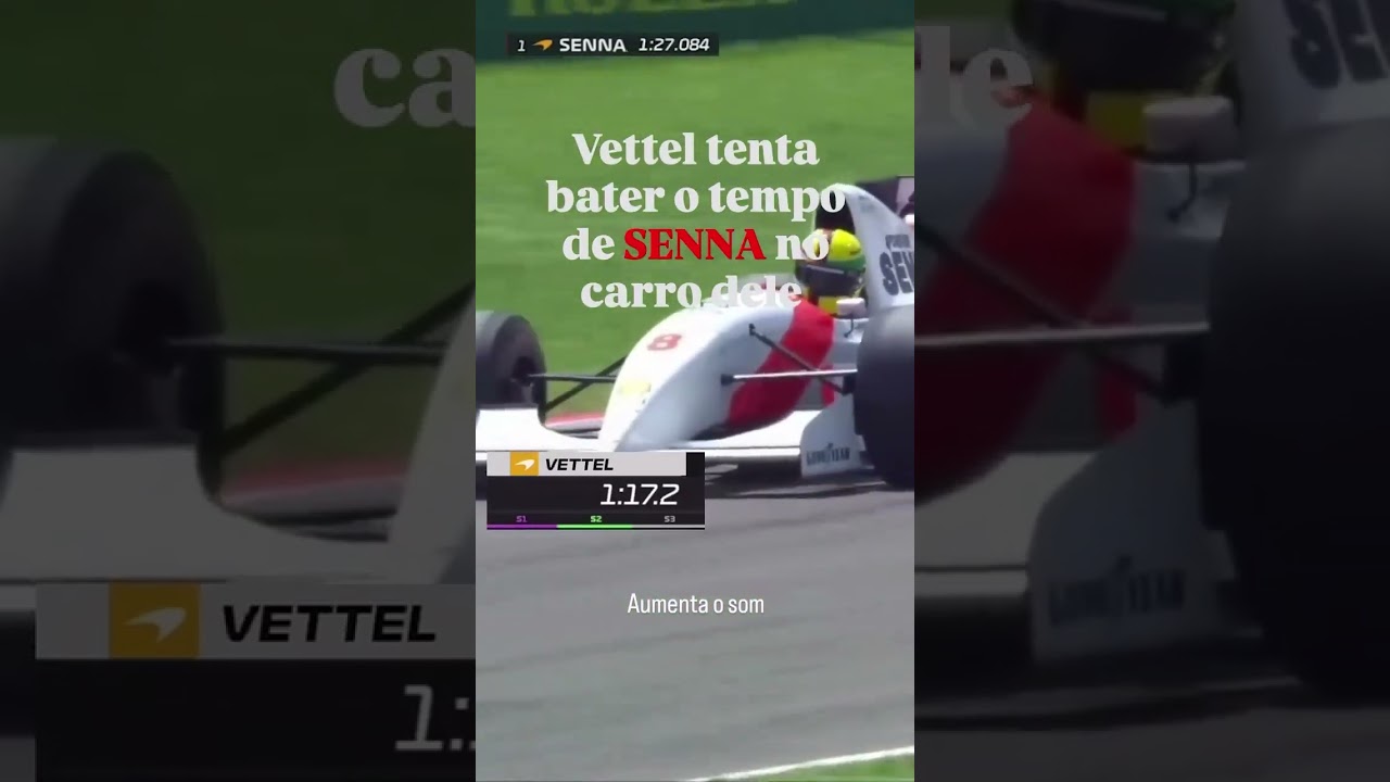 Sebastian Vettel trying to beat Ayrton Senna time