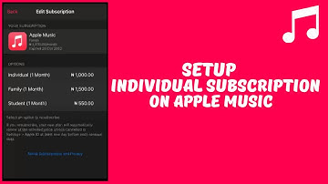 How to Setup Individual Subscription On Apple Music