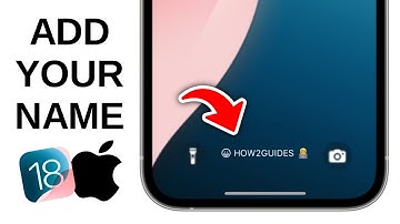 How to Add Your NAME on iPhone Lock Screen - iOS 18
