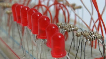 8 Bit Binary Counter Using D flip flop 7474 Ic