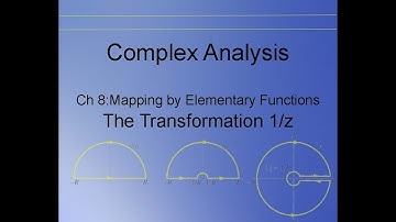 Complex Analysis Chapters 8.91, 8.92: The Complex Mapping 1/z