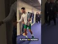 Zlatan Ibrahimovic With Novak Djokovic After The Triumph At The Final Shorts Tennis Djokovic