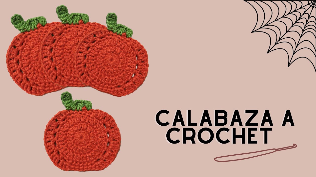 Calabaza portavasos a crochet- Tutorial
