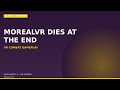 Blade &amp; Sorcery Nomad | MorealVR Dies at the End (Meta Quest 3 VR Combat)