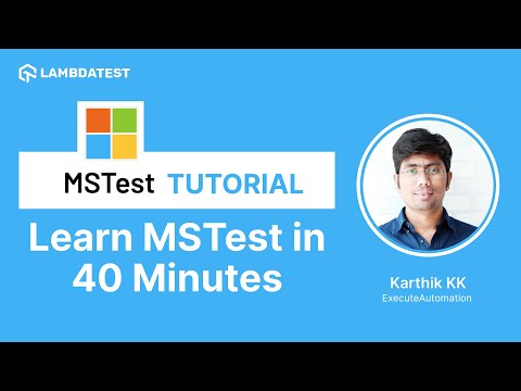 วีดีโอ: คุณจะเพิ่ม MSTest ในโครงการได้อย่างไร