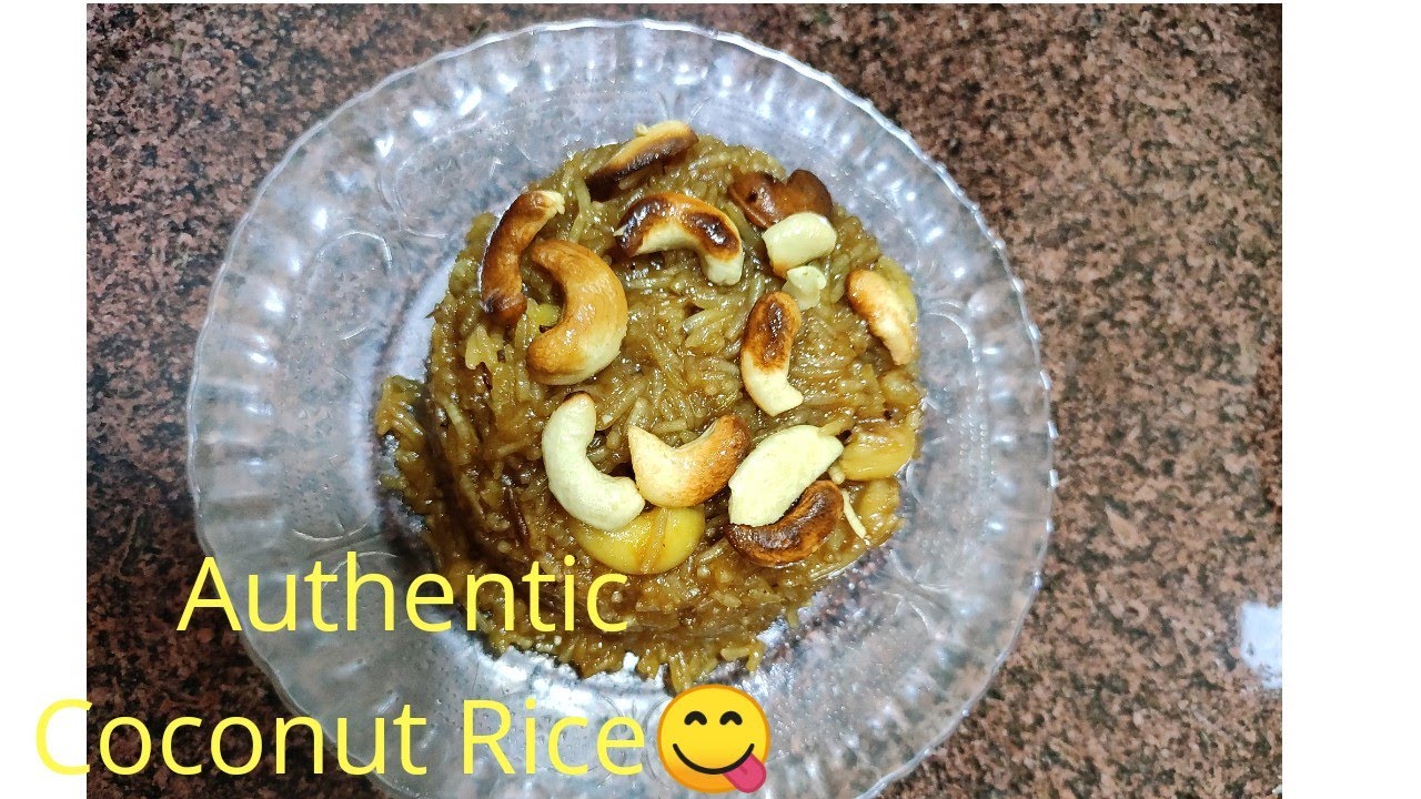 पारंपरिक व सोप्या पद्धतीने नारळी भात Authentic Coconut Rice Recipe By ...
