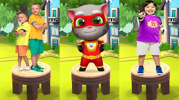 Talking Tom Hero Dash VS Tag with Ryan VS Vlad & Niki Run All Characters Unlocked Android Gameplay